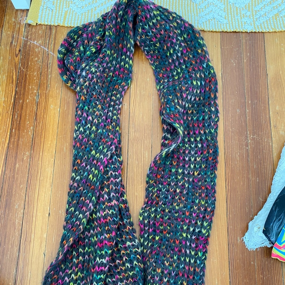Mutli-colored, oversized Abercrombie scarf